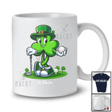 Personalized Shamrock Playing Golf; Amusing St. Patrick's Day Irish; Custom Name Sport Player T-Shirt