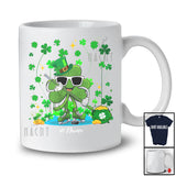 Personalized Shamrock Playing Ice Hockey; Amazing St. Patrick's Day Custom Name Sport Player T-Shirt