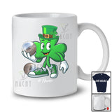 Personalized Shamrock Playing Petanque; Amusing St. Patrick's Day Irish; Custom Name Sport Player T-Shirt