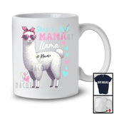 Personalized She's A Bad Mama Llama; Joyful Mother's Day Sunglasses Custom Name Llama T-Shirt