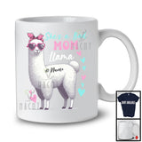 Personalized She's A Bad Mom Llama; Joyful Mother's Day Sunglasses Custom Name Llama T-Shirt