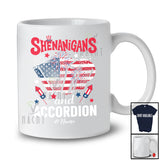 Personalized Shenanigans And Accordion; Lovely 4th Of July Custom Name Accordion Player; Patriotic T-Shirt