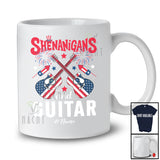 Personalized Shenanigans And Guitar; Lovely 4th Of July Custom Name Guitarist; Patriotic T-Shirt