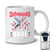 Personalized Shenanigans And Oboe; Lovely 4th Of July Custom Name Oboe Player; Patriotic T-Shirt