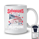 Personalized Shenanigans And Xylophone; Lovely 4th Of July Custom Name Xylophone Player; Patriotic T-Shirt