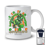 Personalized Shenanigans Saurus; Adorable St. Patrick's Day Custom Name T-Rex; Rainbow T-Shirt