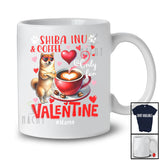 Personalized Shiba Inu And Coffee Only For Valentine; Lovely Custom Name Single; Animal T-Shirt
