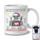 Personalized Skeleton Barber; Lovely Christmas Custom Name Santa Skeleton Barber; Sweater Family T-Shirt