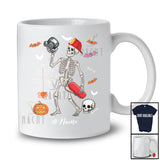 Personalized Skeleton Firefighter; Horror Halloween Custom Name Firefighter Squad Job Proud T-Shirt