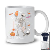 Personalized Skeleton Pharmacist; Horror Halloween Custom Name Pharmacist Squad Job Proud T-Shirt