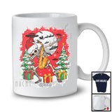 Personalized Skeleton Playing Saxophone; Joyful Christmas Dabbing Santa Skeleton; UFO Custom Name T-Shirt