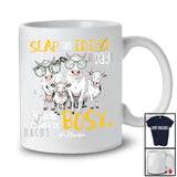 Personalized Slap An Idiot Day; Lovely Mother's Day Custom Name Farmer Cow; Farm Animal T-Shirt