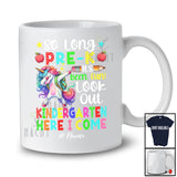 Personalized So Long Pre-K Look Out Kindergarten; Lovely Last Day Of School Custom Name Unicorn T-Shirt