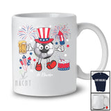 Personalized Soccer Drinking Beer; Proud 4th Of July Custom Name Soccer Player; Patriotic T-Shirt