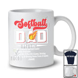 Personalized Softball Dad Definition; Amazing Father's Day Custom Name Softball Player Sport T-Shirt