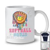 Personalized Softball Squad; Joyful Drip Softball Equipment; Custom Name Boys Girls Player Team T-Shirt