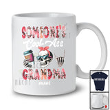 Personalized Someones Cool-Ass Grandma; Amazing Mother's Day Custom Name Skull; Drink Coffee T-Shirt