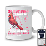 Personalized Sometimes I Talk To Myself We Both Laugh; Lovely Custom Name Cardinal Animal T-Shirt
