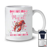 Personalized Sometimes I Talk To Myself We Both Laugh; Lovely Custom Name Shrimp Animal T-Shirt