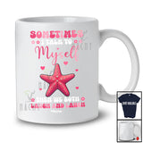 Personalized Sometimes I Talk To Myself We Both Laugh; Lovely Custom Name Starfish Animal T-Shirt