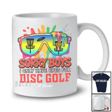 Personalized Sorry Boys I Only Have Eyes For Disc Golf; Lovely Valentine Sunglasses; Custom Name Player T-Shirt