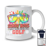 Personalized Sorry Boys I Only Have Eyes For Golf; Lovely Valentine Sunglasses; Custom Name Player T-Shirt