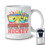 Personalized Sorry Boys I Only Have Eyes For Hockey; Lovely Valentine Sunglasses; Custom Name Player T-Shirt