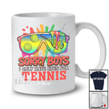 Personalized Sorry Boys I Only Have Eyes For Tennis; Lovely Valentine Sunglasses; Custom Name Player T-Shirt