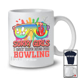 Personalized Sorry Girls I Only Have Eyes For Bowling; Lovely Valentine Sunglasses; Custom Name Player T-Shirt