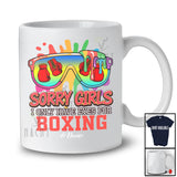 Personalized Sorry Girls I Only Have Eyes For Boxing; Lovely Valentine Sunglasses; Custom Name Player T-Shirt