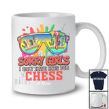 Personalized Sorry Girls I Only Have Eyes For Chess; Lovely Valentine Sunglasses; Custom Name Player T-Shirt