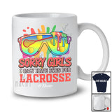 Personalized Sorry Girls I Only Have Eyes For Lacrosse; Lovely Valentine Sunglasses; Custom Name Player T-Shirt