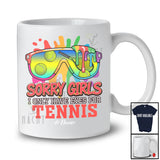 Personalized Sorry Girls I Only Have Eyes For Tennis; Lovely Valentine Sunglasses; Custom Name Player T-Shirt