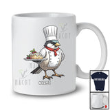 Personalized Sparrow Chef Cook Cooking; Lovely Custom Name Lunch Lady Chef Animal T-Shirt