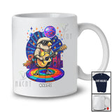 Personalized Sparrow Sunglasses Disco Playing Rock Guitar; Amusing Custom Name Guitarist Music T-Shirt