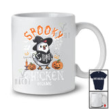 Personalized Spooky Chicken; Scary Halloween Custom Name Chicken Witch Skeleton; Farmer T-Shirt