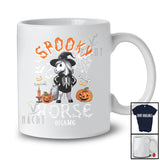 Personalized Spooky Horse; Scary Halloween Custom Name Horse Witch Skeleton; Farmer T-Shirt