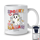 Personalized Spooky Mamaw; Awesome Halloween Grandma Boo Ghost Groovy; Custom Name Family T-Shirt