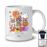 Personalized Spooky Squad; Lovely Halloween Pumpkin Ghost Boo Rat Animal Lover; Family T-Shirt