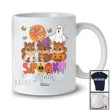 Personalized Spooky Squad; Lovely Halloween Pumpkin Ghost Boo Squirrel Animal Lover; Family T-Shirt