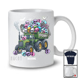 Personalized Spooky Tractor; Amazing Halloween Custom Name Tractor Skull; Driving Driver T-Shirt