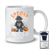 Personalized Spooky Wolf; Scary Halloween Custom Name Wolf Witch Skeleton; Wild Animal T-Shirt