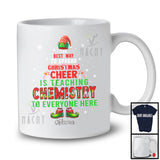 Personalized Spread Christmas Cheer Is Teaching Chemistry; Joyful Custom Name Chemistry Teacher T-Shirt