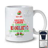Personalized Spread Christmas Cheer Is Teaching English; Joyful Custom Name English Teacher T-Shirt