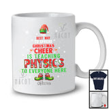Personalized Spread Christmas Cheer Is Teaching Physics; Joyful Custom Name Physics Teacher T-Shirt