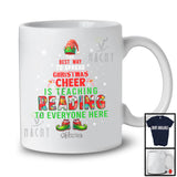 Personalized Spread Christmas Cheer Is Teaching Reading; Joyful Custom Name Reading Teacher T-Shirt
