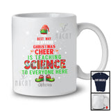 Personalized Spread Christmas Cheer Is Teaching Science; Joyful Custom Name Science Teacher T-Shirt