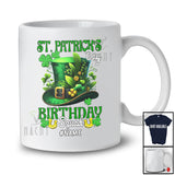 Personalized St. Patrick's Day Birthday Squad; Joyful Custom Name Leprechaun Hat Shamrock T-Shirt