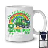 Personalized St. Patrick's Day Garbage Truck; Joyful Leprechaun Custom Name Garbage Truck Driver T-Shirt