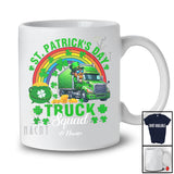 Personalized St. Patrick's Day Truck Squad; Joyful Leprechaun Custom Name Truck Driver T-Shirt